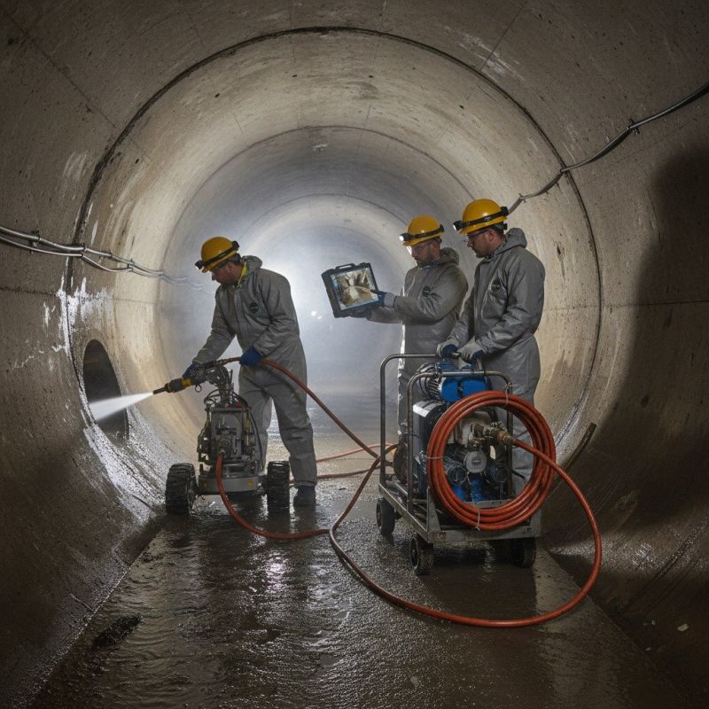 French Drain Cleaning Service